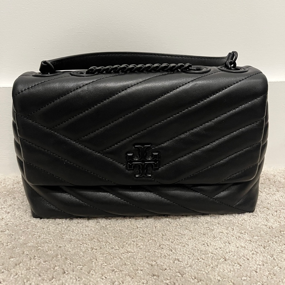 Tory Burch All Black Small Kira Convertible Shoulder Bag